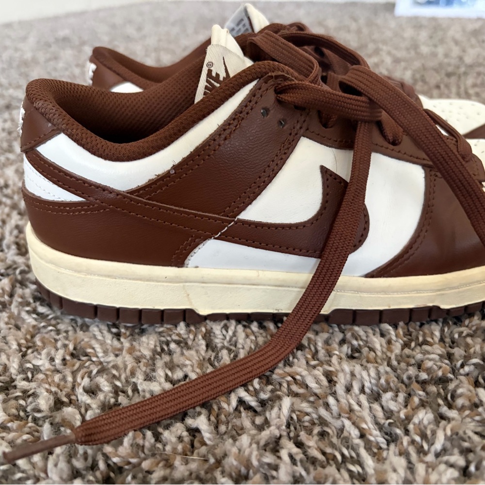 Nike Chocolate Brown and Cream Sneakers